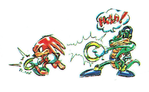 sonichedgeblog: Tutorial images from the ‘Knuckles Chaotix’ manual.