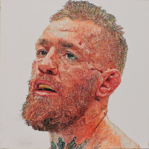 Conor McGregor. 150 x 150 cm. Acrílico sobre lienzo. 2020.