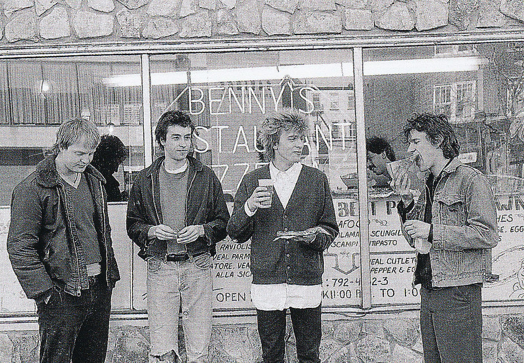 onlytheyoungdieyoung:  The Replacements in Hoboken, New Jersey, 1983  So soon &hellip;&hellip;