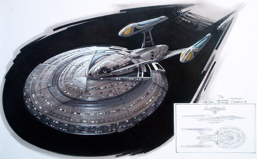John Eaves’ designs for the Enterprise-E. [x]