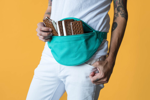 Pro tip: Carry your Ice Cream Sandwiches in a fanny-pack so you can eat them anytime. Now it’s a Sam