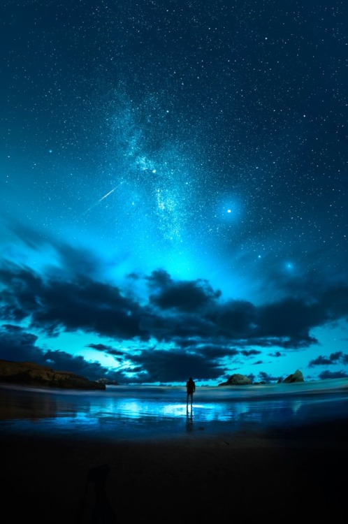 | Found |Milky Way over Sutro Baths, Cali.