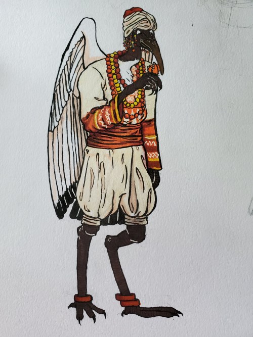 doodlebloggin: This is a character from a campaign @rosenmarille is writing!! their name is anu and 