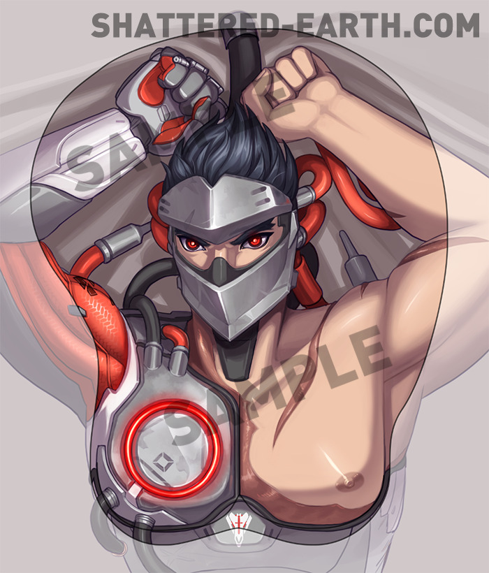 shattered-earth:  New BLACKWATCH GENJI mouse pad pre-orders! HERE: shattered-earth.tumblr.com/storenvy