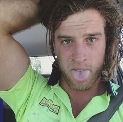 straightboysarehot:  completemalenudity:  Matty. Hot tradie with a nice uncut dick.  happy I’ll suck your dick day 😏