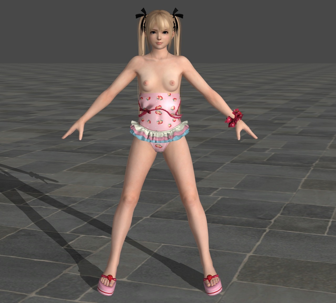 deluwyrn:   DOA5LR Christie Topless Bikini    DOA5LR Marie Rose Bikini Topless 