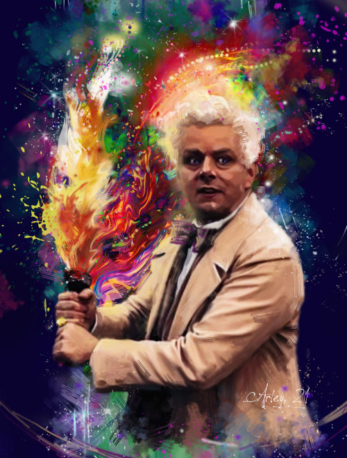 strange-deviant-reality-arley:Michael Sheen as  Aziraphale / Good Omens«The end is nigh»