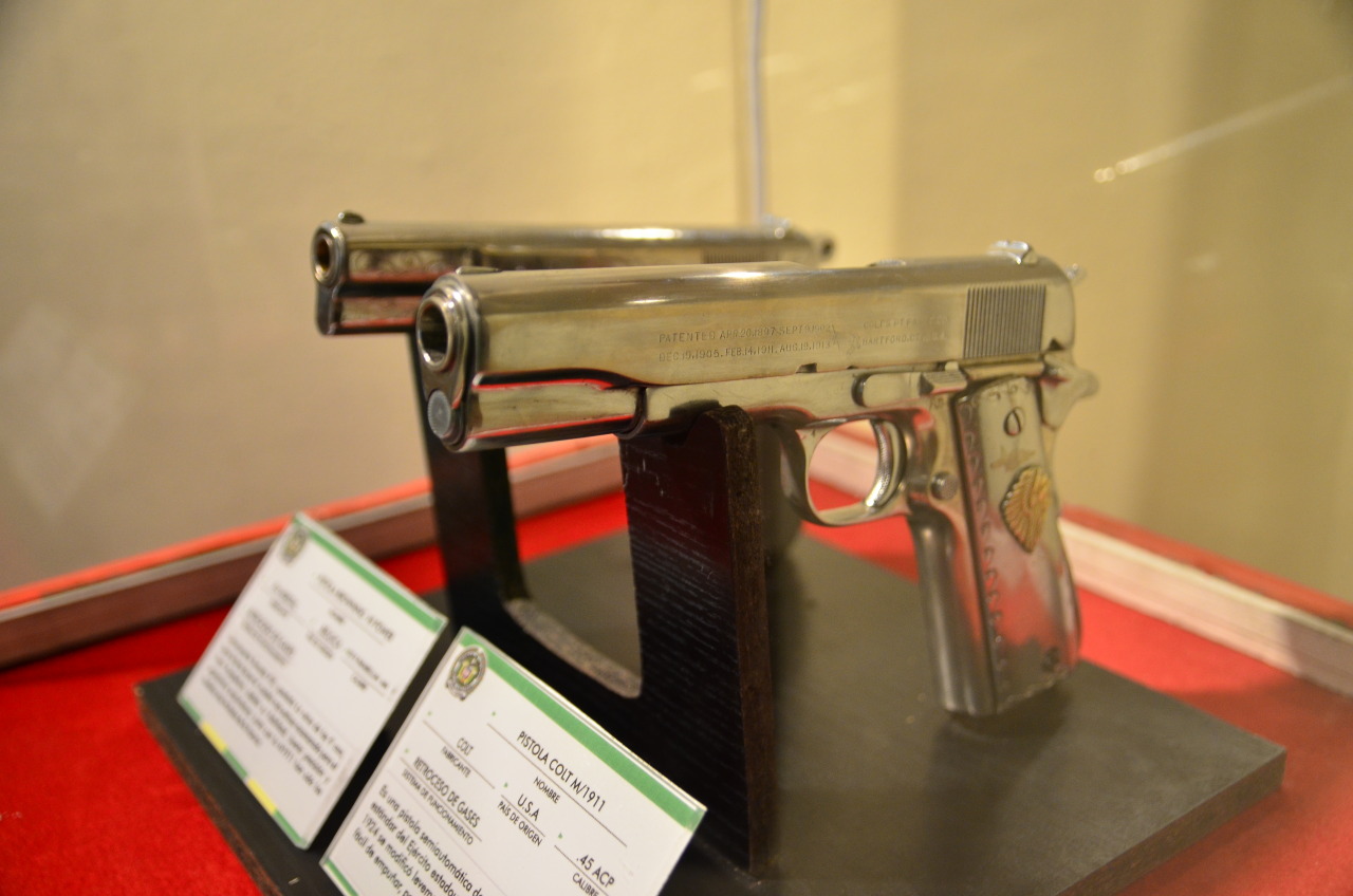 africansouljah:  Pablo Escobar’s hand guns with gold emblems. 