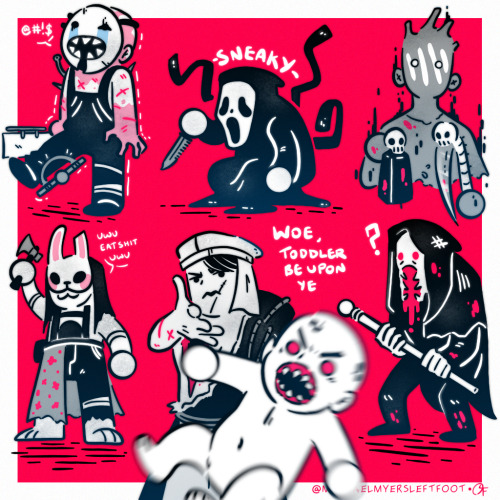 Some More DbD Centred Doodles.