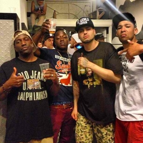 p-fetti: With A-1, DaVinci &amp; Sammy Dieselino (Thorobred) at the No World Order album listening p