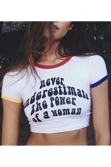 cleveruuu: Sexy Women’s Cropped Tee  She like to smoke and fuck That’s gross