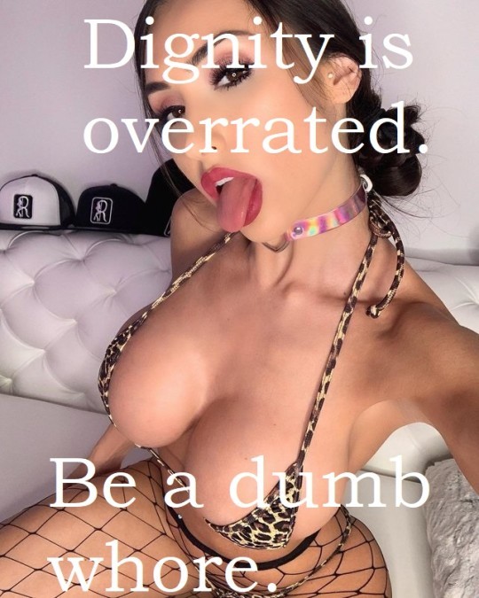 synesthetika:daddydom-germany:alwayshornydom-deactivated20201:Its what you were made forIt is what you were made for.Sticking your tongue out completes every look.Stupidity is an important accessory, dolls - make sure you’re wearing it.