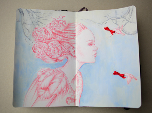 lohrien:  Sketchbook Project - Illustrations by Marjolein Caljouw part II (part I)