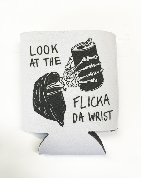 Flicka’ da wrist koozieNow available in the Four Finger Press shop 