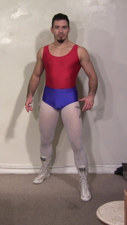 men in spandex