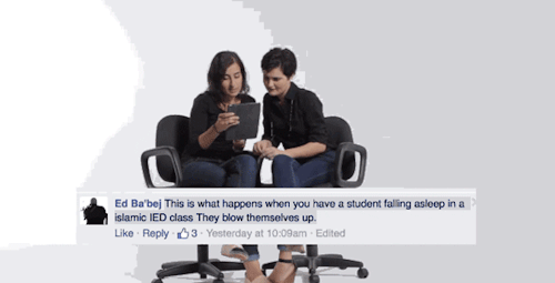 micdotcom:  Watch: The hatred and ignorance runs so deep — sometimes one has to laugh to keep from crying