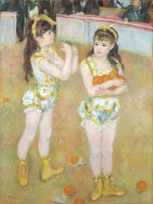 Acrobats at the Cirque Fernando (Francesca and Angelina Wartenburg), Pierre-Auguste Renoir, 1879