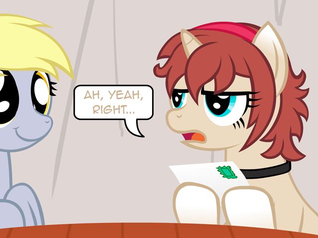 nopony-ask-mclovin:  What is the content of the letter? a - love letterb - anon haterc