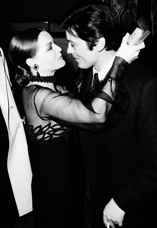  Romy Schneider and Alain Delon at Les choses de la vie premiere (March 13th, 1970)