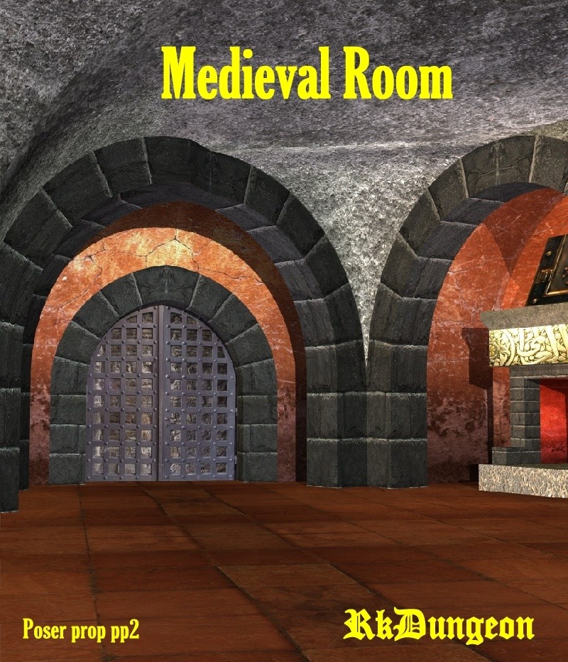 A Medieval Room ready to host all of your historical, fantasy, or anything you can