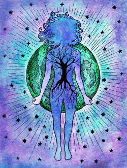 royalwilson:   rachelbennettdraws:  stars will guide me/roots will ground me  Σ 