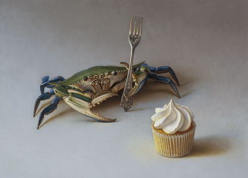 moderngamebantam:  polkadotmotmot: Scott Fraser - Crab Cake, 2019 @crabs  @edderkopper