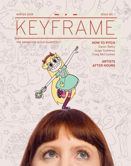 Super honored to be on the cover of the 1st Keyframe, the Animation Guild’s new magazine! In it myse