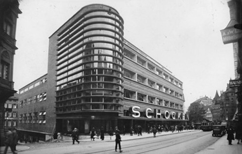 Erich Mendelsohn &amp; Josef Neufeld, architecture of Kaufhaus Schocken, 1928. Stuttgart, Germany. E