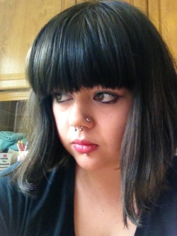 awesomeinkedangel:  My septum piercing 1.6mm,