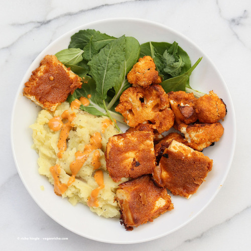 Vegan Mashed Potato Bowl Round UpVegan Mashed Potato Bowls With Crispy Tofu NuggetsVegan Loaded Mash