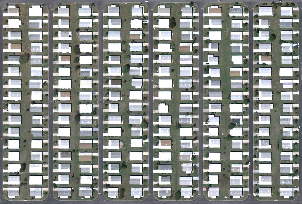  human landscapes in south west florida from google earth (via the big picture) illustrate