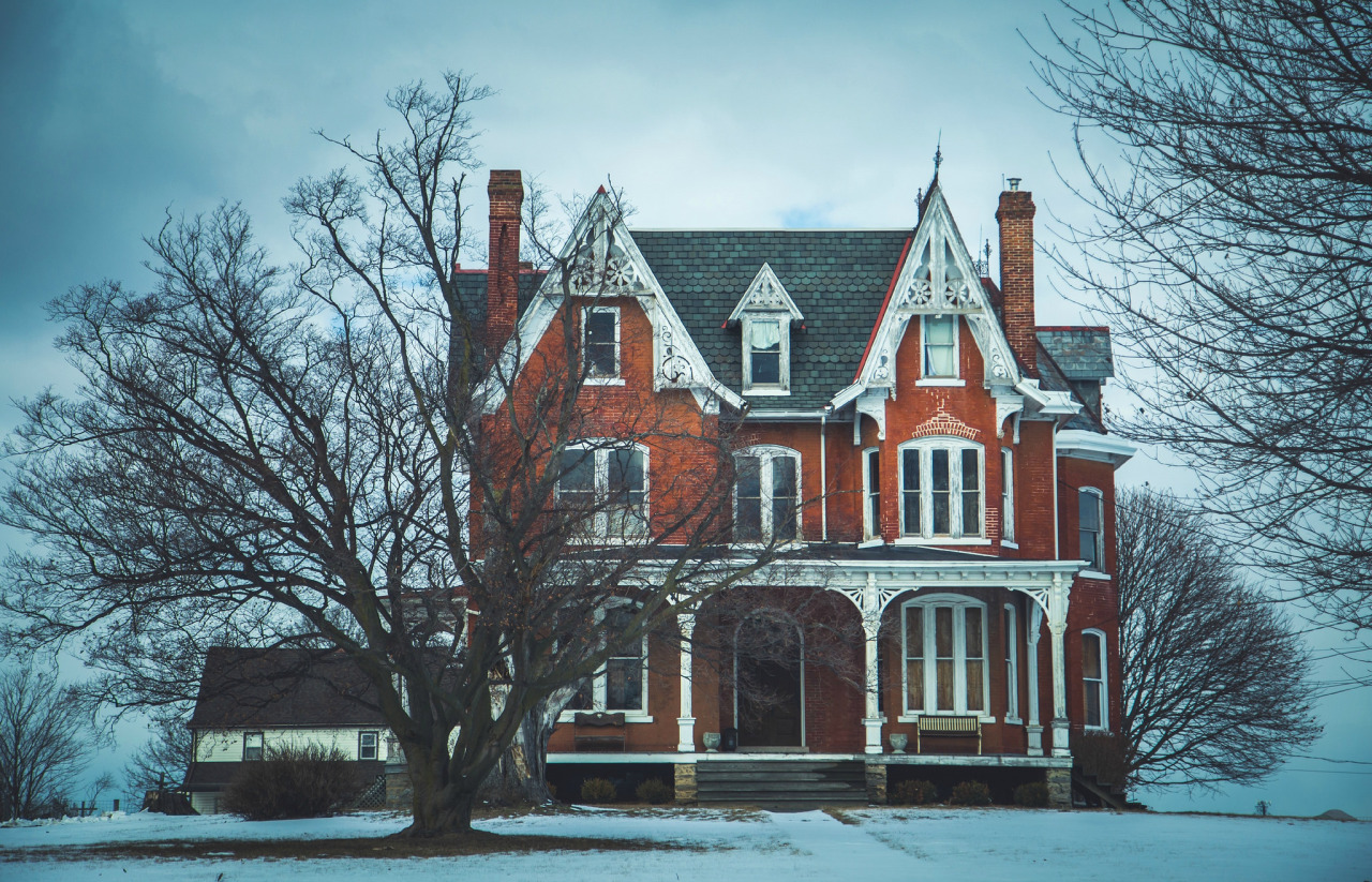 steampunktendencies: Snowy Victorian Houses 3 Snowy Victorian 1 &amp; 2 
