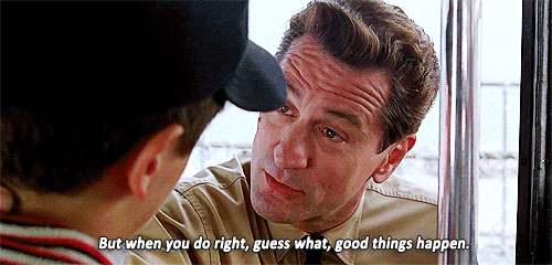 A Bronx Tale is easily one my favourite movies. Beautiful story, great acting and perfect execution, and since it was the first movie De Niro directed, it makes it that much better.