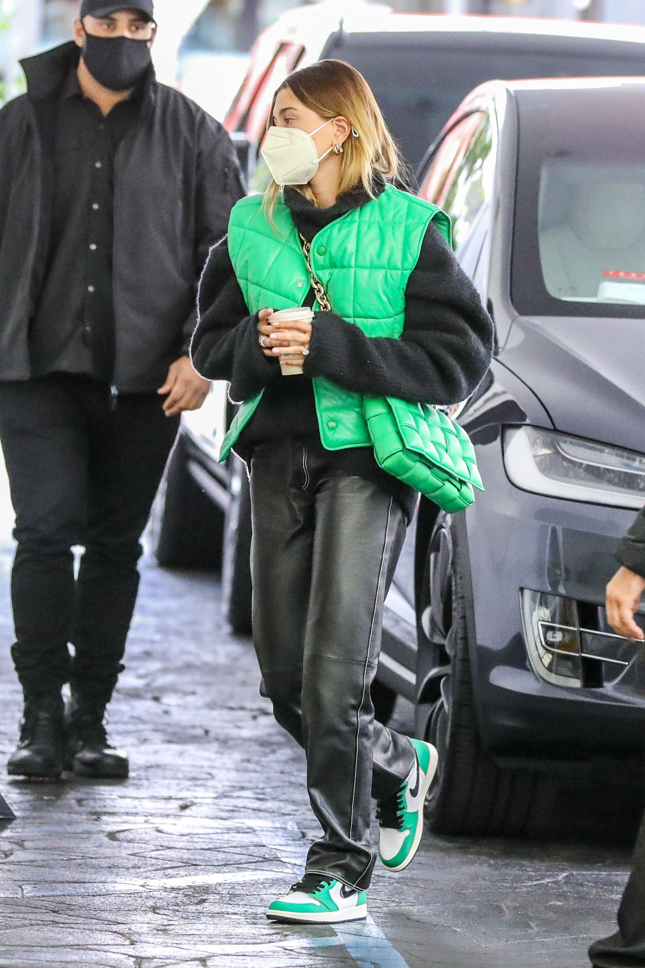 27, 2021 - Leaving a doctor's office in... Hailey Bieber