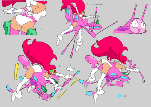 catfishdeluxe:  Some Sidéra model sheets by Gobi, and a screenshot… (original character by Julien Neel) 