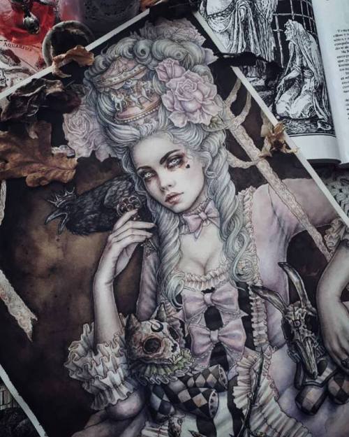 A close up of my piece &lsquo;Rococo Dream&rsquo; all done. You can see the entire piece sca