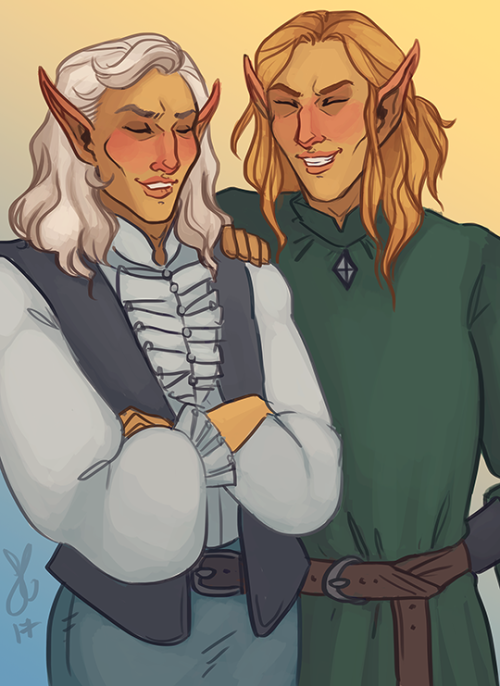 Altmer brothers Sandoval and Tahronel, exiled nobility from the Summerset Isles who made a new life 