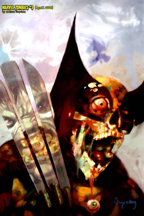 brianmichaelbendis:  Arthur Suydam zombifies Marvel’s most iconic covers