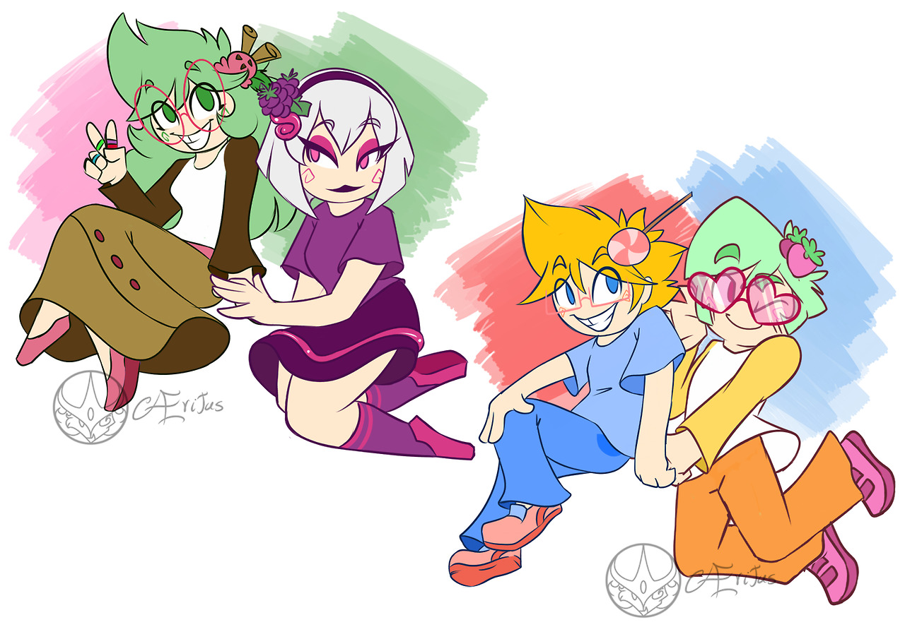 Trikster drawpile at @homestuckartists open up for 4 characters&hellip;And I