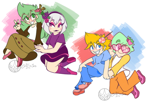 Trikster drawpile at @homestuckartists open up for 4 characters…And I kinda lost control of my life and gone totally wild at one point, I apologize