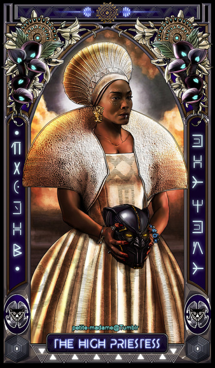 petite-madame:Black Panther Tarot (Part 2) - 2018My take on The Black Panther movie characters. Part