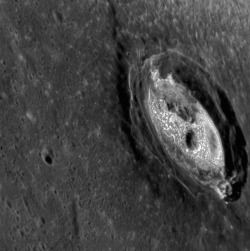 The bright material on the floor of Kertész crater is not the water ice recently confirmed to be in craters near Mercury&rsquo;s poles, but it might well be behaving as ice would on another planet. Mercury&rsquo;s daytime temperatures are so hot at most
