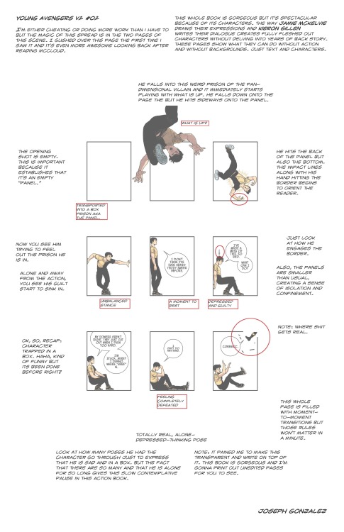mckelvie: theinanescribblings: Young Avengers v2 #002 Page Anlaysis Always nice to see people paying