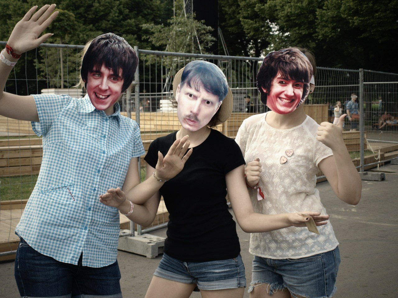 totally forgot about iti made masks for Arctic Monkeys gig at Subbotnik Festival