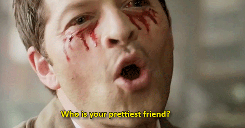 myblueeyedcas:  You’re so pretty Charles…Misha Collins - season 10 gag reel