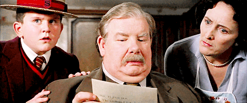 lermanholic:    Dad, look! Harry’s got a letter! 