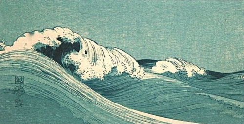 fujiwara57:“Waves" by Uehara Konen 上原古年 (1877–1940).
