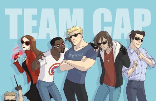 dorodraws:Marvel Civil War squads. Which team are you on?These prints will be for sale at Minicomi t