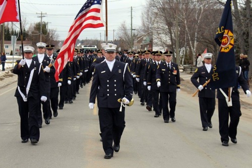 #LODD funeral for FF Berryman this afternoon in #Fredericton.