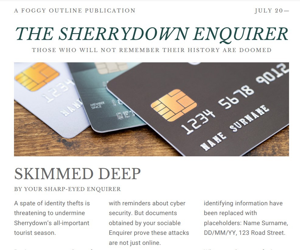 Sherrydown Enquirer 3: Tourist Trap by Merely Matt
